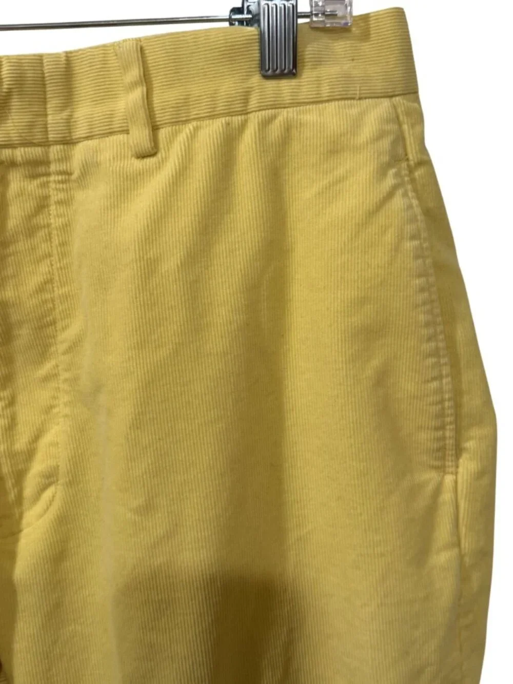 Polo Ralph Lauren Yellow Cotton Mens Pants Size 33x30 Flat Front Classic Fit Mad
